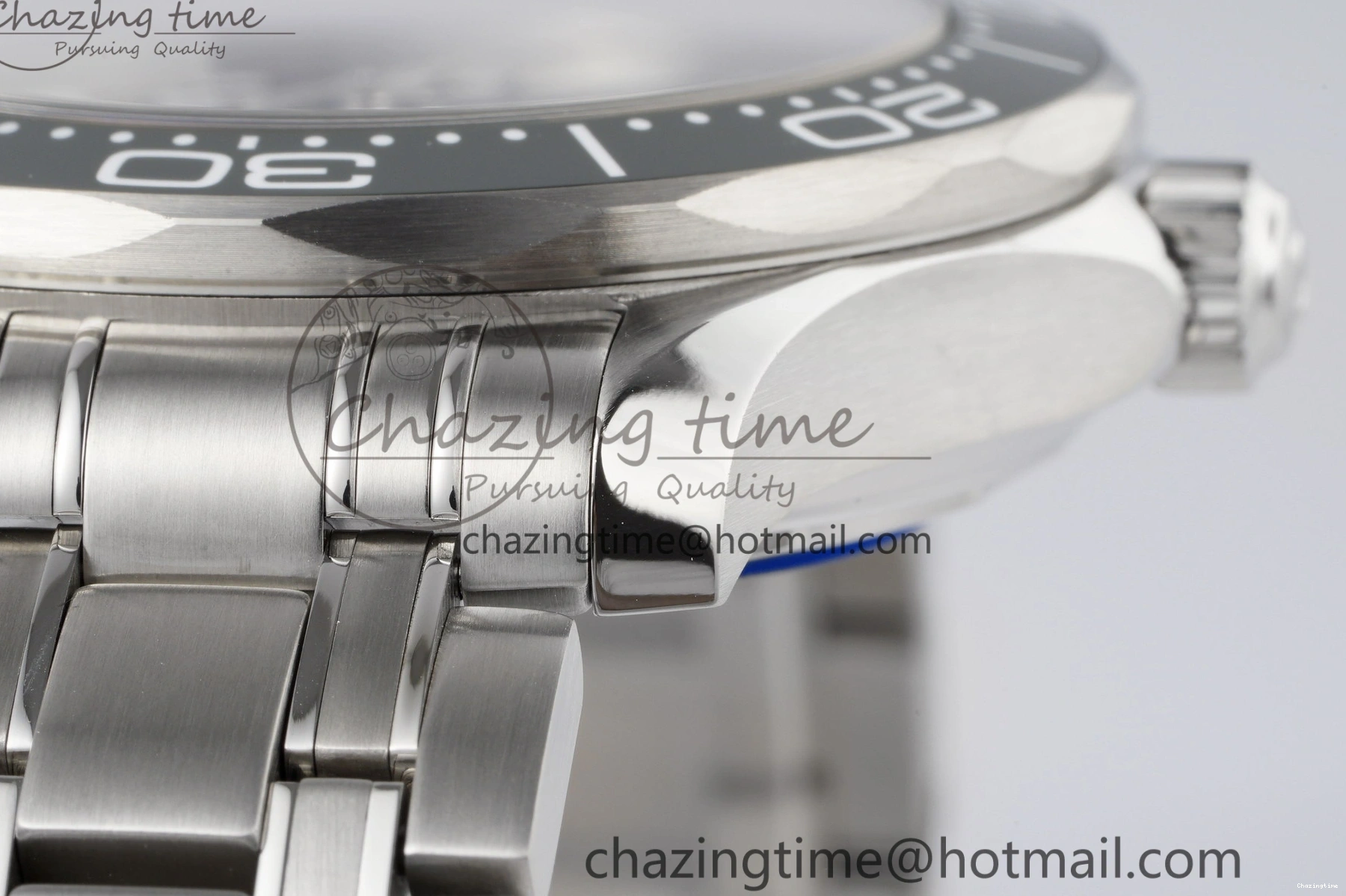 0406 Seamaster Diver 300M ZF 1:1 Best Edition Green Ceramic Green Dial on SS Bracelet A BestValue 7825